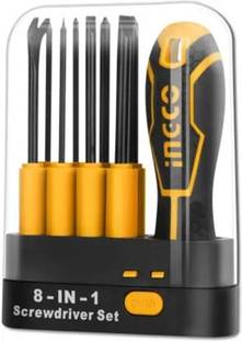 INGCO 8 in 1 Interchangeable screwdriver Kit AKISD0901 Combination Screwdriver Set