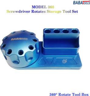 BABATOOLS 360 Screwdriver Rotates Storage Seat 360 Rotation Tool Storage Box Combination Screwdriver Set