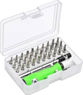 PAVITYAKSH 32 IN 1 SCREW DRIVER 32 IN 1 SCREW DRIVER Industries Carbon Steel, Plastic Screwdriver Bits Set Screwdriver Bit Set