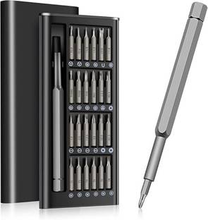 ugam store Screwdriver Set, 24 in 1 Precision Magnetic Alloy Steel Repair Standard Screwdriver Set