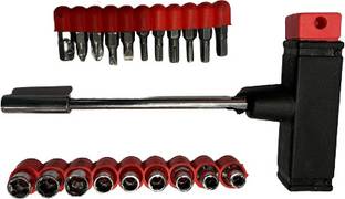 Anshi T Shape Screwdriver Set Batch Head Ratchet red Pawl Socket Screwdriver set Combination Screwdriver Set