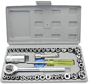 OneWish 40 In 1 Wrench Tool Kit, Socket Set Combination Screwdriver Set