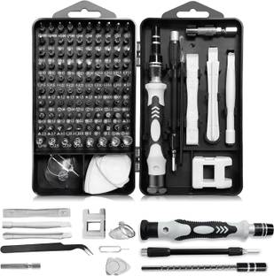 TRINETRAHUB SmartToolPro 115 in 1 Multi Bit Screwdriver Box.27 Standard Screwdriver Set