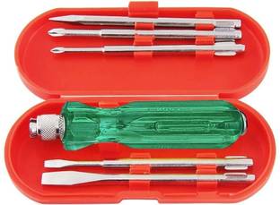 Spartan BS-01 5-Pieces Kit For Home And Multipurpose Application (S-6,Green) Standard Screwdriver Set