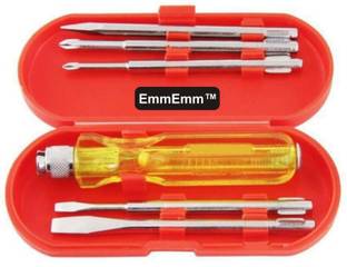 EmmEmm 5 In 1 Screw Driver Kit Set for Home & Professional Use Combination Screwdriver Set