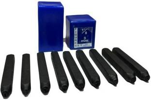Bliudskill Number Punch Set 9pcs 3mm| 9 Numbers (0 to 9) (Set Of 9, Black) Stubby Screwdriver