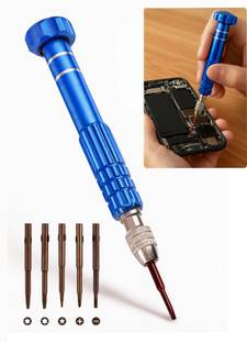 XQZMEE 5-in-1 Multifunctional Megnatic Tool for Mobile, Laptop, Eyeglass, Watch Precision Screwdriver ...