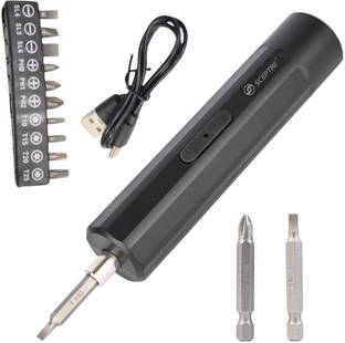 Sceptre 3.6V Electric Cordless Screwdriver with Rechargeable Battery & 2 Bit Standard Screwdriver Set
