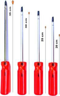 PRECISTO Gevolt 2-in-1 Magnetic Screw Drivers Pack of 4 Combination Screwdriver Set