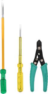 tHemiStO TH-T20 Round Screwdriver with Tester and Wire Stripper Combination Screwdriver