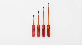 house of common 4 Pcs Screw Driver Tools Kit set 2-in-1 Reversible Magnetic Hex With Sleeves Combinati...