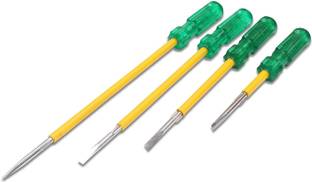 Picvel TWO-WAY(6"/150mm)(8"/200mm)(10"/250mm)(12"/300mm) CRV Steel STAR+FLAT HEAD Combination Screwdriver Set