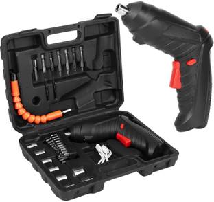ASHA ENTERPRISE Cordless Screwdriver Kit | 47 in 1 Electric Bits Set Rechargeable Screw Gun Standard Screwdriver Set