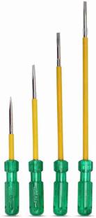NT Sales 2-in-1 Magnetic Screw T Drivers Combination Screwdriver pack of 4 pcs Combination Screwdriver Set