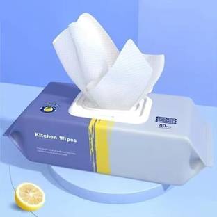 Noetic Reusable kitchen wet wipes oil and Grease cleaning floor & Bowls Sponge Wipe