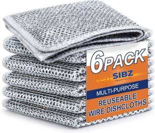 SIBZ Wire Dishwashing Rags Non-Scratch Dish Wash cloth Scrubber Scrub Pad for Kitchen Scrub Pad