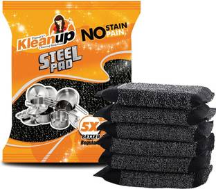 Pranay's Kleanup Stainless Steel Super Scrub Pad Kitchen Utensils For Dish Wash Cleaning Pad Stainless Steel Scrub