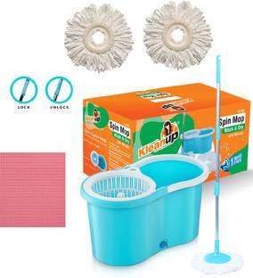 Pranay's Kleanup Sponge Wipe, Spin Mop Bucket,Pocha, Magic Mop 2Refill for Wet-Dry Floor Cleaning Sponge Wipe