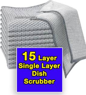 HurryShoppy Non Scratch Wire Scrubber for Kitchen Dish Wash Utensil Cleaning Cloth Rag Scrub Pad