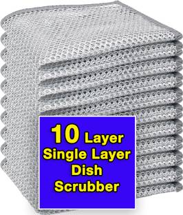 HurryShoppy Non Scratch Scrubber for Kitchen Utensil Cleaning Wire Dish Wash Cloth Rag Scrub Pad