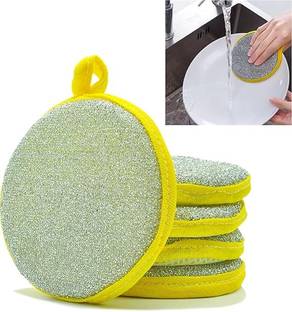 MMTSWorld Dish Sponges Double Sided Non-Scratch Scrub Cleaning Sponges Pads Dishwashing Scrub Sponge