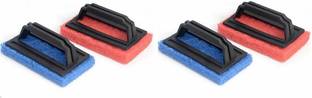 Nuestra Pack of 4 Tile Cleaning Multipurpose Scrubber Fast Clean Elite Brush with Handle Plastic Wet and Dry Brush
