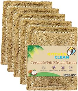 Kitchen clean Eco-Friendly Natural Coconut Coir|Nariyal Juna Scrub Pad for Kitchen Cleaning Scrub Pad