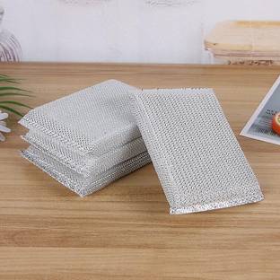 Digicom Scratch Proof Scrubber for Utensil And Kitchen Cleaning(1 Set - 4 Units) Scrub Pad, Scrub Sponge, Sponge Wipe