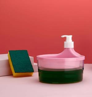riprap 2 in 1 Liquid Soap Pump Dispenser for Dishwasher With Sponge Wipe