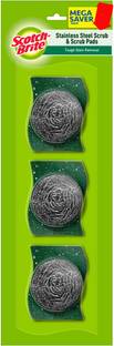 Scotch-Brite Stainless Steel Scrubber With Silver Sparks Scrub Pad