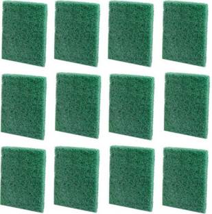 lodhi Premium Green Scrubber Pad for Dish wash, Large 4x5 Inches (Pack of 12) Scrub Pad
