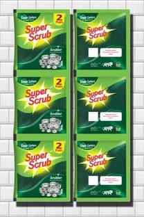 Grihini Multipurpose Heavy Duty Nylon Green Scrub Pad Kitchen Dish Washer Scrubbing Pad Scrub Pad