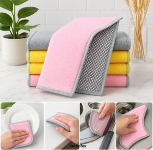 TECNOFEX Steel Scrubber for Kitchen Steel Wire Dish Cloth Scrub Stainless Steel Scrub, Scrub Sponge, Scrub Pad