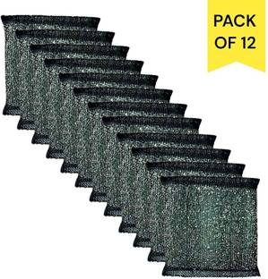 Dreams Dwelling Silver Power Foam Wool Scrubber with Steel Loops for Oily Stains Dish Washing Stainless Steel Scrub