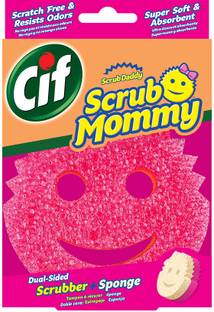 Cif Scrub Mommy Dual-Sided Cleaning Scrubber + Sponge Scrub Pad