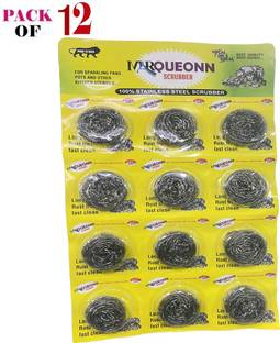 AT Mark Stainless Steel Scrubber Non Rusting Wire (Pack of 12) Stainless Steel Scrub