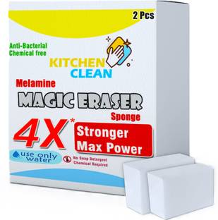 MiBi Kitchen Clean 4X Stronger Stain Remover Magic Eraser Chemical Free Multipurpose Scrub Sponge