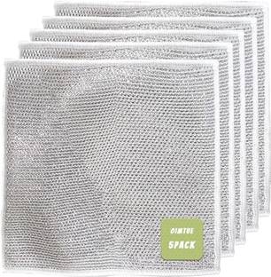 kroywen Non-Scratch Wire Dishcloth for Washing Dishes Non-Scratch Wire Dishcloth Stainless Steel Scrub