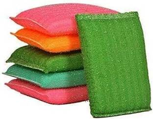 CLEANADO Scrub sponge for Kitchen ,Bartan ka Juna,Scratch Proof Juna (pack of 6) Scrub Sponge, Stainless Steel Scrub, Scrub Pad, Sponge Wipe