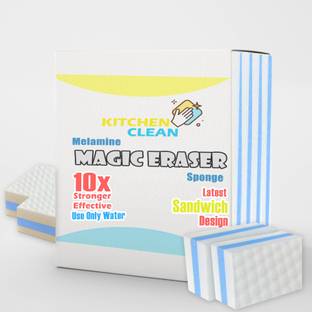 Kitchen clean Premium Magic Eraser Sponge Sandwich Design for Multi Purpose Kitchen Cleaning Scrub Sponge