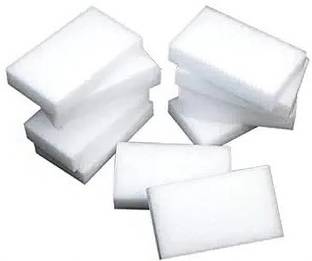 ShopiMoz Pack Of 8 White Magic Sponge Eraser for House Hold Cleaning Scrub Sponge