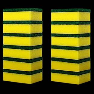 TRENDINGKITCHEN Sponge Scrub pad for Utensils Cleaning in Kitchen Stain Removal Scrubber Scrub Pad