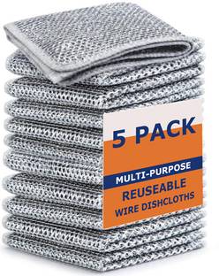 Vindyachal Non Scratch Single Layer Dish Wash Cloth, Multipurpose silver wire dish washing Scrub Pad