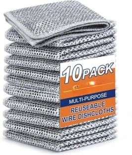 Dwiza Enterprise Wire Dish Cloth Cleaning Cloth Scrubber for Utensils,Non Scratch Dish Wash Cloth Scrub Pad