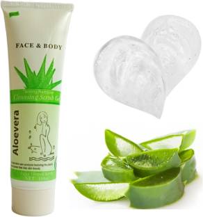 Facejewel Natural Plants Aloe vera cleaning scrub Gel for Face & Body  Scrub