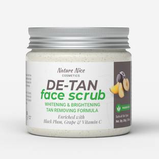नेचर नाइस De-Tan Face Scrub With Black Plum & Grape स्क्रब