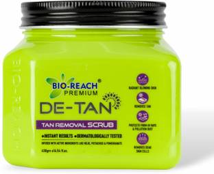BIO-REACH De-Tan Tan Removal Scrub | Instant Results | Radiant Glowing Skin | Removes Tan Scrub