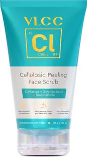VLCC Clinic Cellulosic Peeling Face Scrub | Weekly exfoliation for dead skin cells and oil Scrub