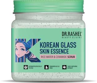 DR.RASHEL Korean Glass Skin Essence Scrub | Infused with Rice Water and Ceramide | Scrub