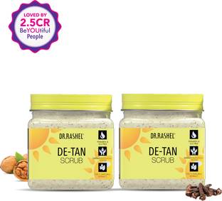 DR.RASHEL DE-TAN FACE & BODY SCRUB FOR EXFOLIATION, TAN & BLACKHEAD REMOVER, ACNE, GLOW Scrub